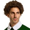Xambop Short Curly Dark Brown Rocker Party Wig Halloween Christmas