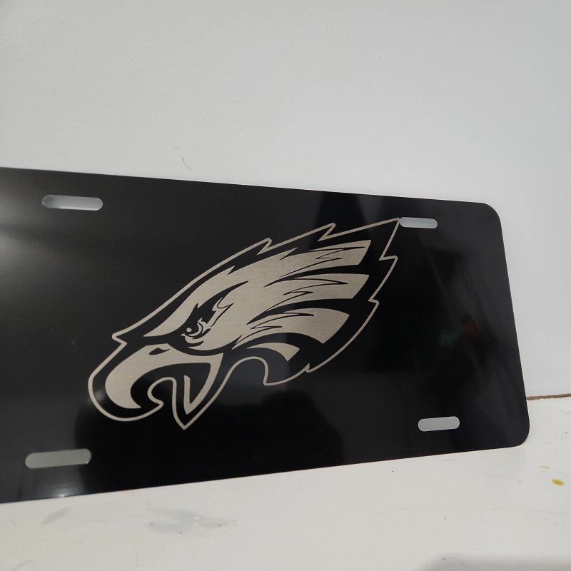 b4 nada Philadelphia Eagles aluminum license plate laser etched car