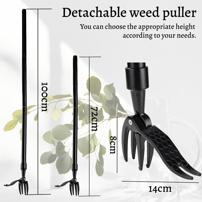 Weed Puller Tool,Stand Up Weed Puller,Detachable Weed Puller,Weed Puller Tool