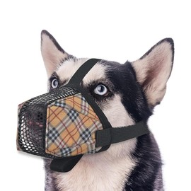 Dog Muzzle for Small Dog, Adjustable, Breathable, and Comfortable Muzzle for Small to Medium Dogs, Perfect for Training, Grooming, and Outdoor Activities(M)