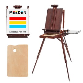 MEEDEN French Easel, Plein Air Easel, Art Easels for Painting Adult, Travel Easels,Portable Artist Easle for Outdoor Painting, Sketching, Display