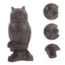 Kisangel Household Owl Sculpture Decorative Owl Figure for Unique Art for Desktop Shelf Outdoor Wall Decor Chic and Vivid Design Easy to Clean