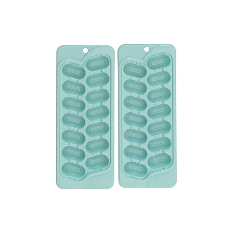 GoodCook Pack of 2 Plastic Ice Cube Trays with 14