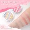 Color Nymph Face Highlighter Blush Makeup Palette, 2-In-1 Shimmer Long-Lasting