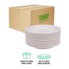 ECO PRODUCTS Compostable Vanguard 6" Paper Plates, Case of 1000,