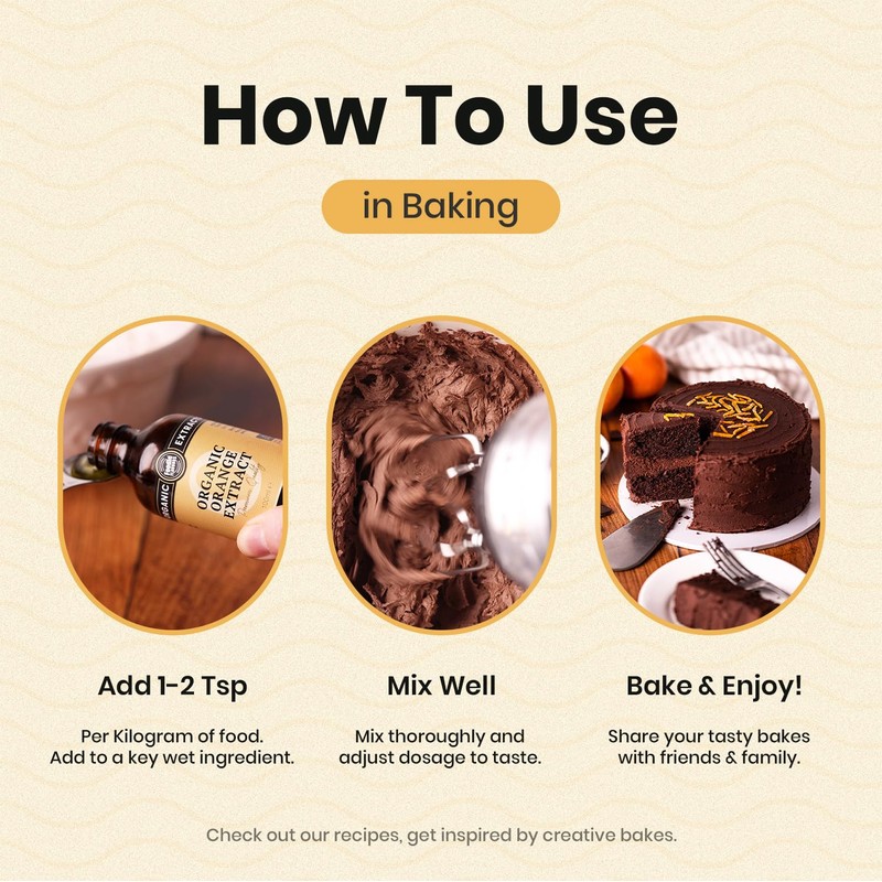 Foodie Flavours Organic Orange Extract - 100ml