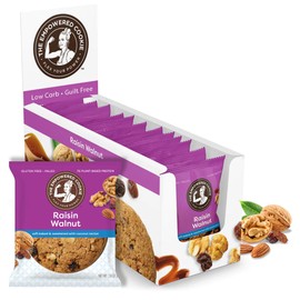 Soft Baked Raisin Toasted Walnut Cookies (12 Pack) - Single Serving Low Calorie Cookies - Gluten-Free Snacks for Adults - Vegan Cookies Individually Wrapped for Anniversaries, Birthdays & More