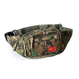 Bum Bag,Camo Bumbag Camouflage Belt Bag Waist Bag Fanny Pack Fabric Nylon Money Belt for Men Boys Running Hiking Travel Sports
