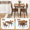 Giantex 5-Piece Dining Table Set, Kitchen Table Chairs Set with