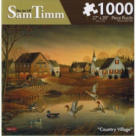 The Art of Sam Timm "Country Village" Jigsaw Puzzle