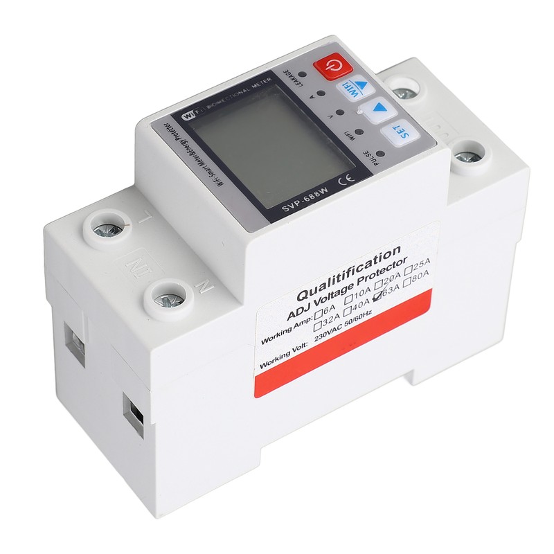 Over Under Voltage Protector WiFi Remote Monitoring Voltage Current Protective