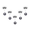 300/600pcs Fishing Bobber Stopper,6 in 1 Float Sinker Line Stops,3