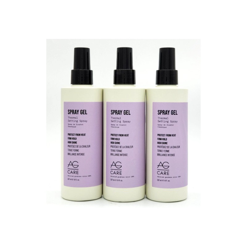AG Care Curl Spray Gel Thermal Setting Spray 8 oz