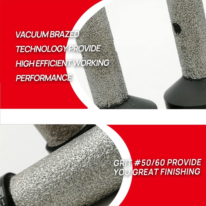 DT-DIATOOL Diamond Finger/Milling bits for Tile Porcelain Hard Ceramic Diameter
