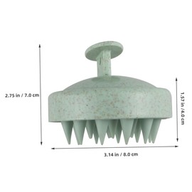 VICASKY Bathroom Scalp Care Brush Ergonomic Head Part Massager for Hair Washing Soft Gel Shampoo Brush for Deep Cleansing for Scalp Massage and Itch Relief