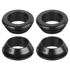 sourcing map 10Pcs Rubber Grommets 22mm Mount Dia, for 18mm ID Rubber Hole Plugs Rubber Wiring Grommets for Firewall Cable Wire Protecting, Black