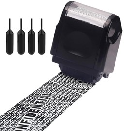 Address Blocker Stamp, Identity Theft Protection Roller Stamp Address Blocker Security, Identity Theft Stamp Identity Guard Roller Stamp Data Defender Roller Stamp for Privacy Protection