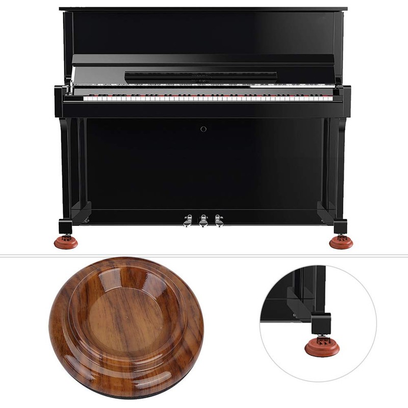 4Pcs Piano Foot Pads Upright Piano Caster Cup ABS Casters
