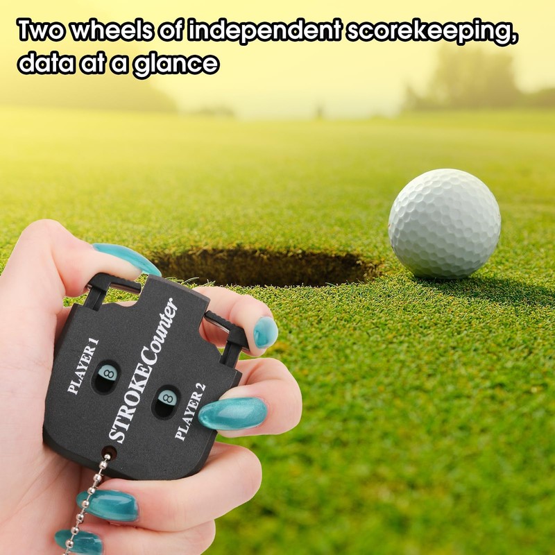 Golf Score Counter Stroke Counter, 2 Pieces Score Counter Golf