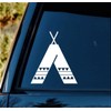 Bluegrass Decals Indian Tee Pee Decal Sticker for Car Window