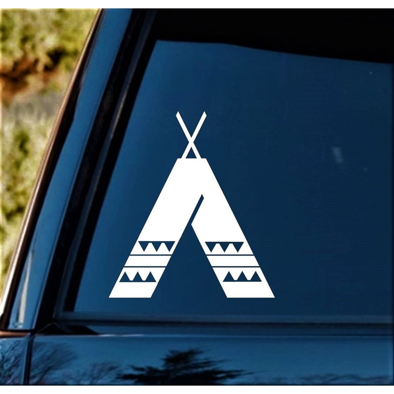 Bluegrass Decals Indian Tee Pee Decal Sticker for Car Window