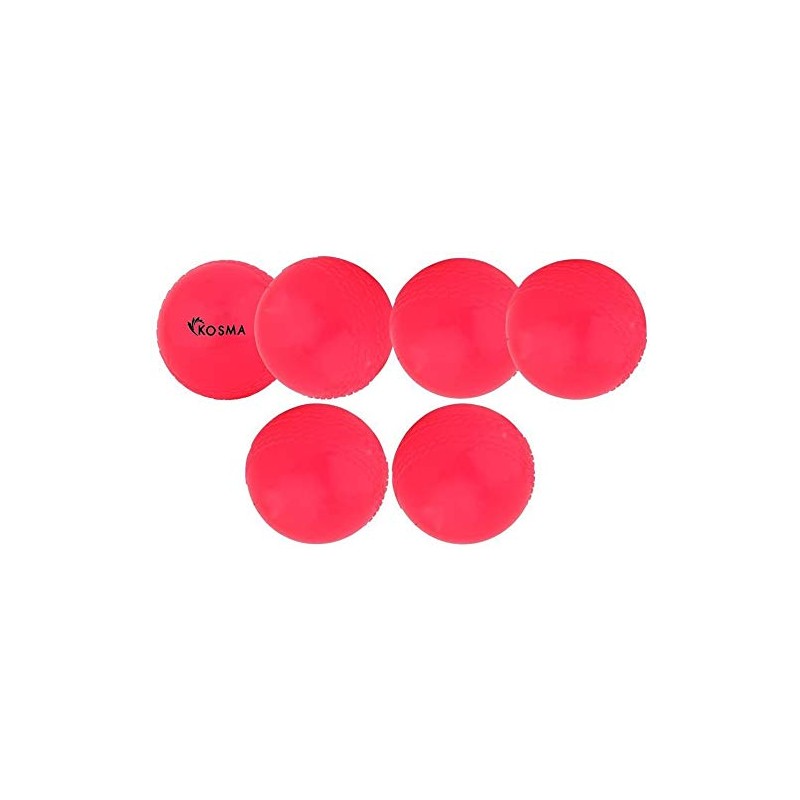Kosma Pack of 6 Windball Cricket Ball | Indoor &