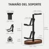 Soporte Gamer de Madera Nogal Universal para Audífonos y 2