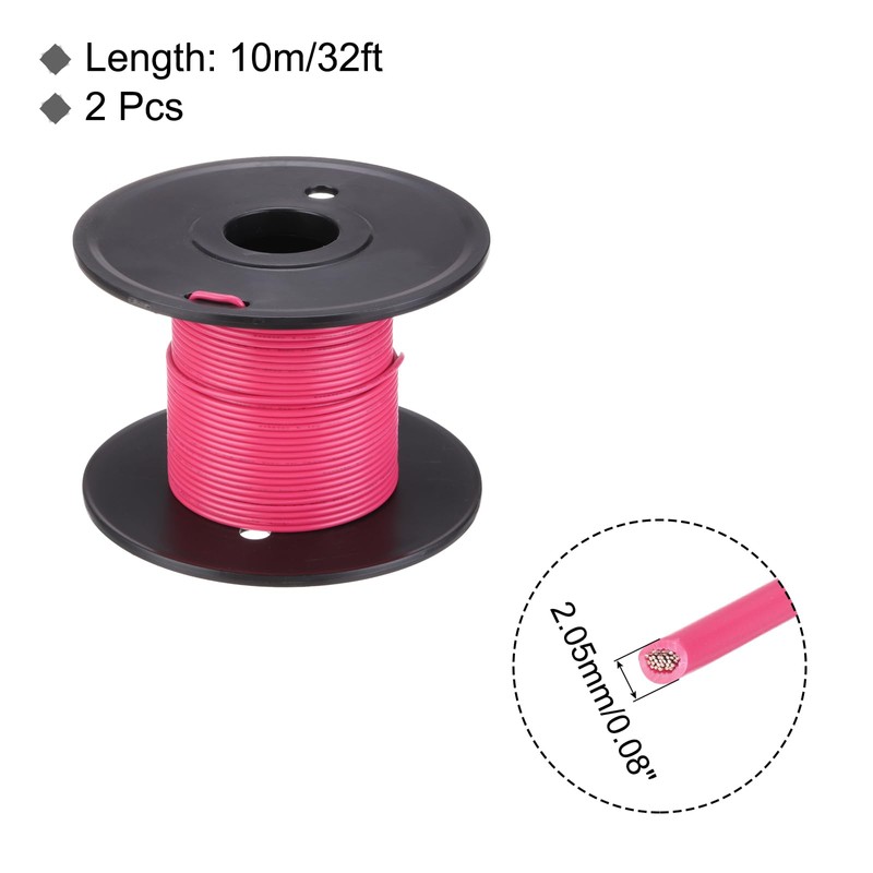 sourcing map 18AWG Wire 18 Gauge Stranded Wire PVC Hookup