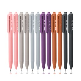 Mr. Pen- Retractable Gel Pens, 12 Pack, Black Ink, Earthly Neutrals Barrel Gel Pens, Gel Pens Fine Point 0.5mm, Retractable Pens, Cute Pens, Gel Ink Pens, Aesthetic Pens for Journaling Fine Tip Pens
