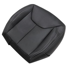 Priprilod Black Leather Driver Side Bottom Replacement Seat Cover Compatible with Jeep Wrangler Rubicon 2013 2014 2015 2016 2017