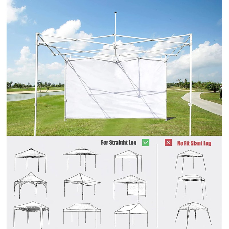 SCOCANOPY Door for 10x10 Canopy Frame Two Central Zipper Design