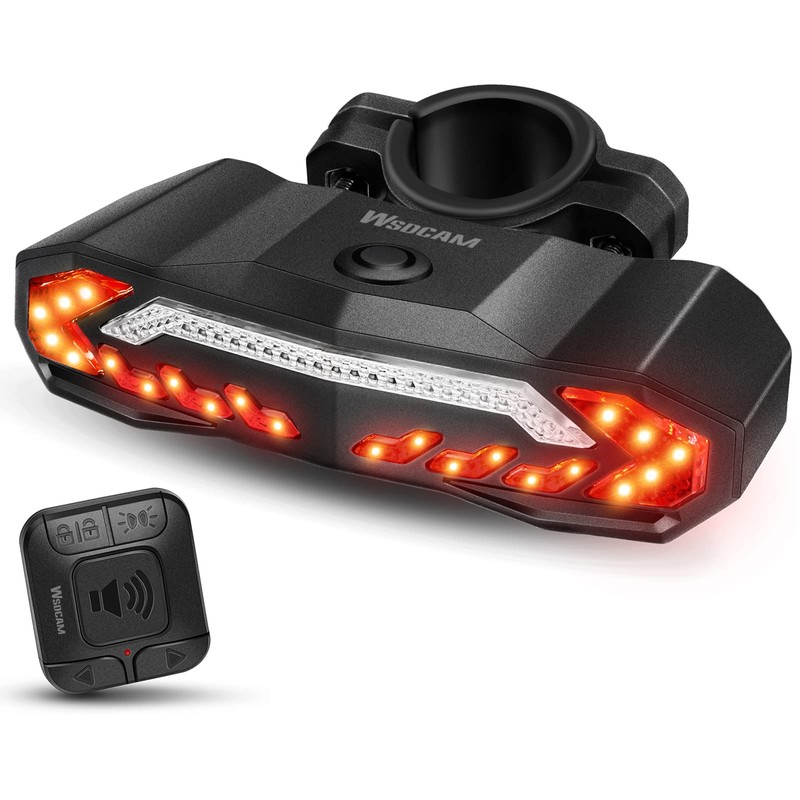 WSDCAM Smart Bike Tail Light with Turn Signals and Rear