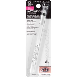 Maybelline New York Eyestudio Lasting Drama Waterproof Gel Eye Pencil, Cashmere White, 0.04 Ounce