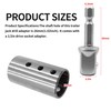 Runfider Stainless Steel Trailer Jack Electric Drill Adapter, 1/2 Inch