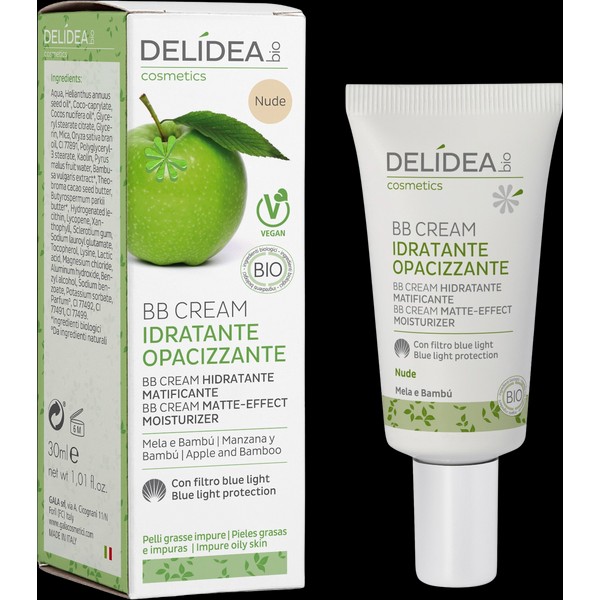 Delidea Apple & Bamboo BB Cream Matte-Effect Moisturizer, Nude