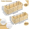 OGA Pack of 2 Shower Baskets for Hanging Rattan Plastic