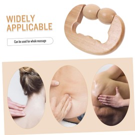 OATIPHO 2pcs Wooden Massage Roller Ergonomic Back Neck Foot Leg Massager for Relaxation and Soreness Relief Portable and Versatile Wooden Massage Tool for Home Use and Travel