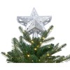 infactory Christmas Tree Toppers: LED Poinsettia Tree Topper with Projector,