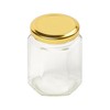 Tala Hexagonal Preserving Jar with Gold Screw Lid, 8oz (228ml),