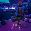Shahoo Gaming Chair with Footrest and Massage Lumbar Support, Ergonomic