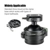 58mm Round Arca Swiss Clamp,Lever QR Clip for Tripod Head