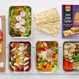 Snacktery Original Multigrain Flatbread Crackers - All Natural Multigrain Crackers in 8 Stay-Fresh Packs - Thin & Crispy Low Fat Crackers for Cheese, Spreads, Dips - 7 oz