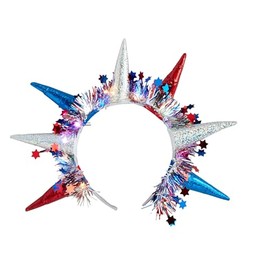Mud Pie Children's Crown Patriotic Headband; One Size Fits Most