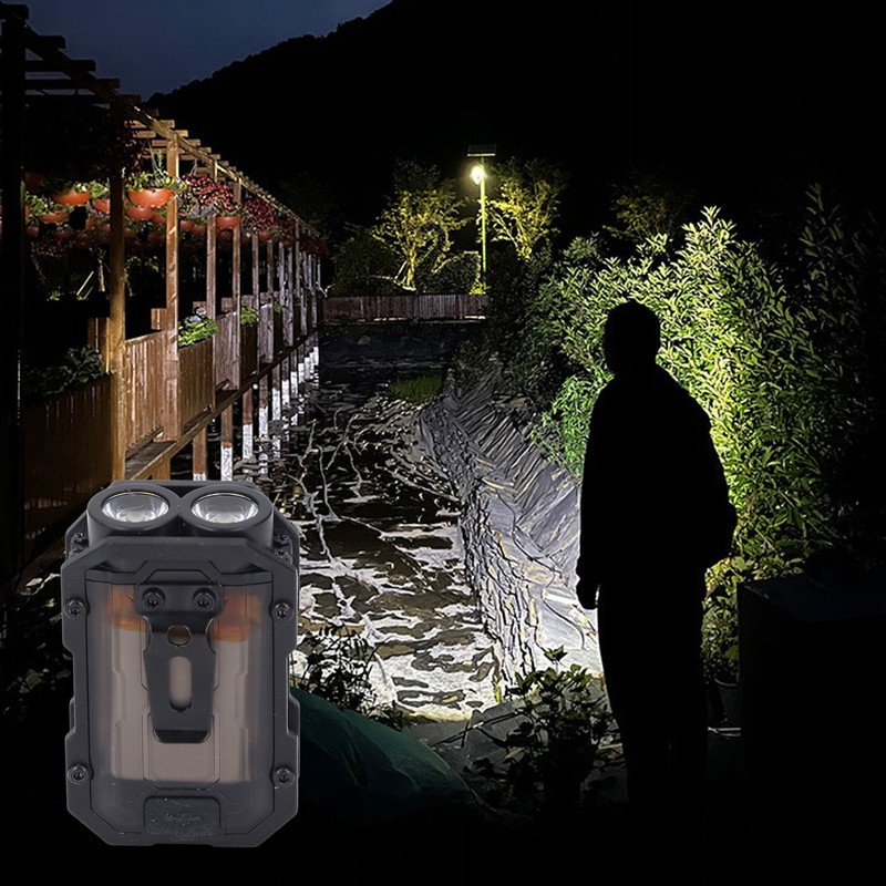 Keychain Flashlight LED Intelligent Power Display 750mAh 8 Gears with