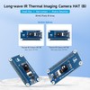 Waveshare Long-Wave IR Thermal Imaging Camera HAT (B), Compatible with
