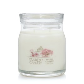 Yankee Candle Sakura Blossom Festival Scented Signature 13oz Medium Jar 2-Wick Candle Over 35 Hours of Burn Time