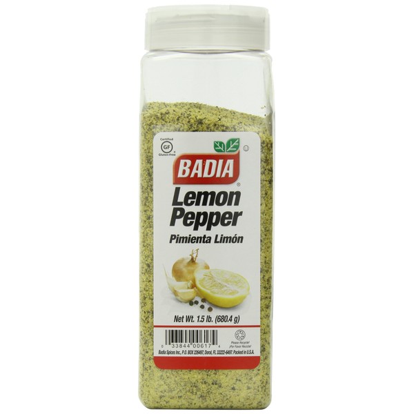 Badia Lemon Pepper, 1.5000-pounds (Pack of6)