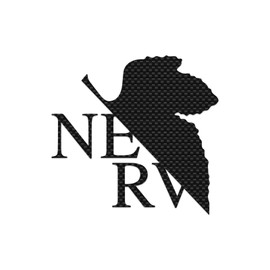 NERV Symbol Sticker Vinyl Decal Notebook Car Window Laptop 5" x 4.75" (Carbon Fiber)