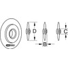 KS Tools 103.5001 Replacement Cutting Wheel for Pipe Cutter, Metal,