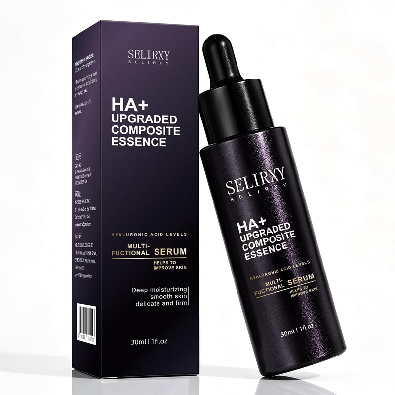 Hyaluronic Acid Serum for Face, Peptides, Black Rice Extract